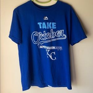 Youth Medium KC Royals Baseball Shirt